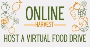 Online Harvest logo with different orange and green vegetables